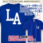 画像1: OHTANIキャットウォークLAブルーTシャツ (1)