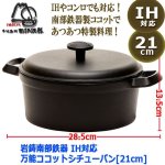 画像7: 岩鋳南部鉄器IH対応万能ココットシチューパン[21cm] (7)