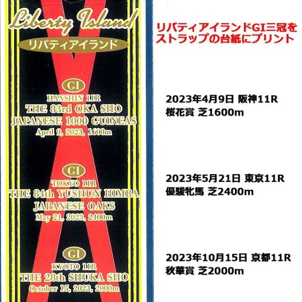 Yate リバティアイランド サイン入り、無し2枚セット リバティアイランド」ボールペン&三冠携帯ストラップセット2SNT-LBS2