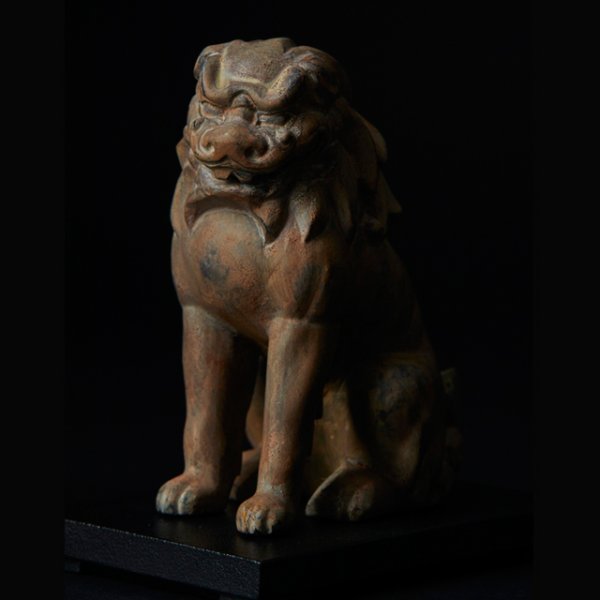 送料無料！ミニ仏像TanaCOCORO[掌]WOOD「 獅子」ISM-TW3536