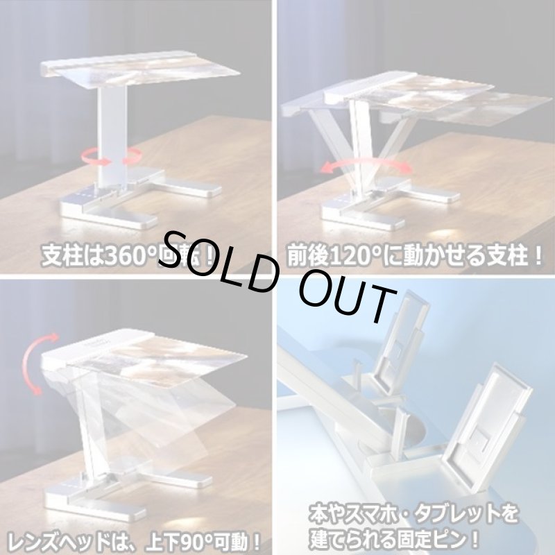 画像6: 視野最大級!LEDライト付き手元拡大鏡クリアルック3倍 (6)