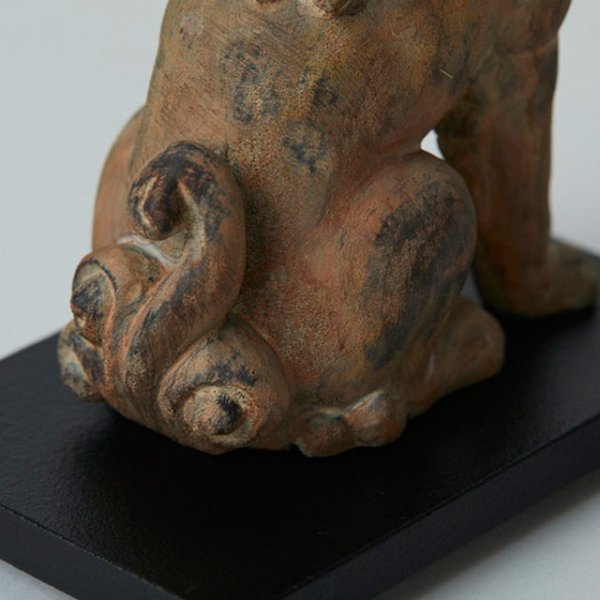 送料無料！ミニ仏像TanaCOCORO[掌]WOOD「 狛犬」ISM-TW3537