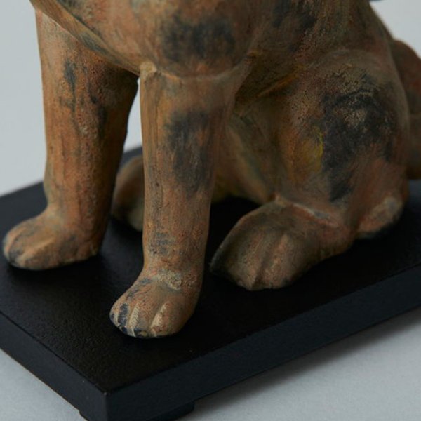 送料無料！ミニ仏像TanaCOCORO[掌]WOOD「 狛犬」ISM-TW3537