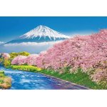 画像2: ジグソー日本の風景「富士と潤井川の桜並木」フレームセット（1000P） (2)