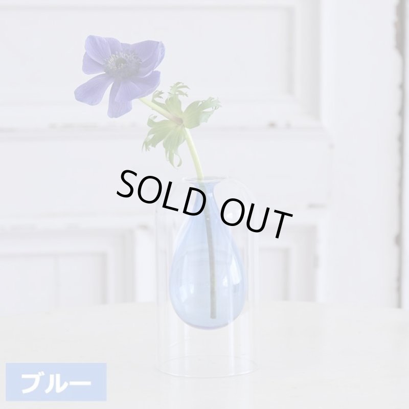 画像2: 透明感が美しい「カラーガラスのフラワーベース」 (2)