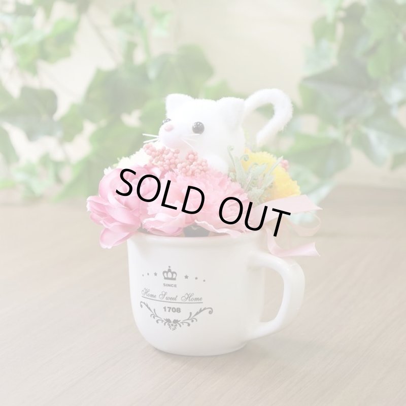 画像2: 光触媒フラワーアレンジ「プリティキャット」 (2)