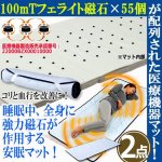 画像1: 100mTフェライト磁石55個配列！医療機器承認磁気マット「マグキングS」[2点] (1)