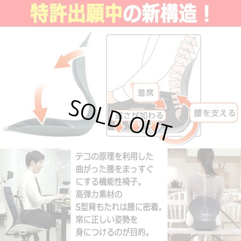 画像3: 送料無料!座るだけで正しい姿勢をサポート!天使の椅子 (3)