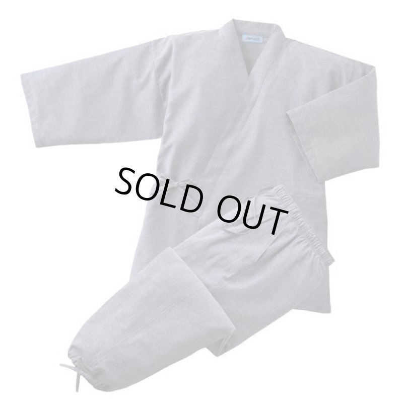 画像9: Pierucci（ピエルッチ）お父さんの綿混くつろぎ作務衣（単色） (9)