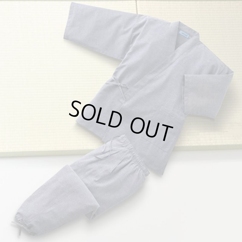 画像4: Pierucci（ピエルッチ）お父さんの綿混くつろぎ作務衣（単色） (4)