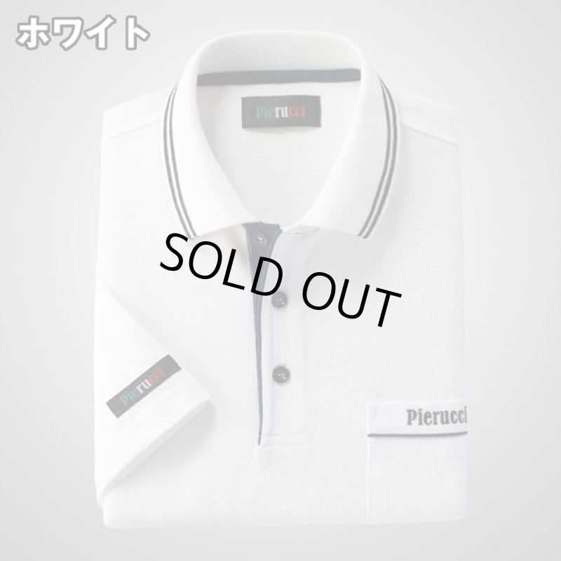 画像11: 父の日用Pierucci(ピエルッチ)カジュアル半袖ポロシャツ+エアーかおるポケットサイズハンカチ「なでしこ」セット (11)