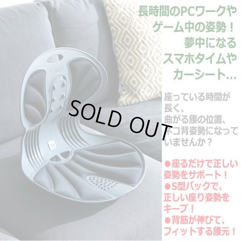 画像2: 送料無料!座るだけで正しい姿勢をサポート!天使の椅子 (2)