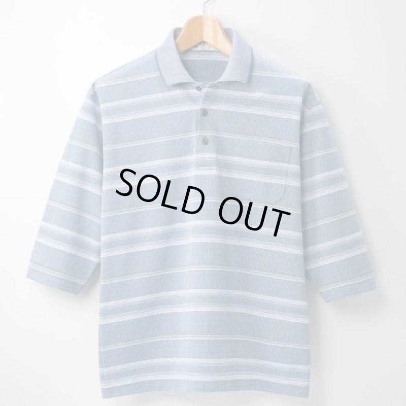 画像4: 送料無料!mij(エムアイジェイ)日本製綿混7分袖ポロシャツ2色組 (4)
