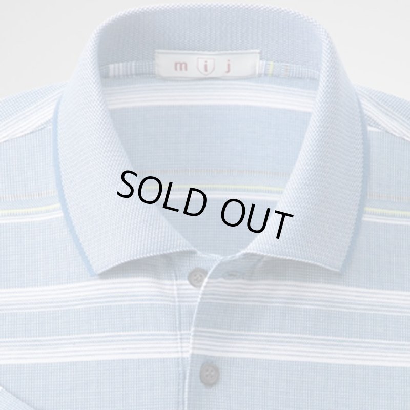 画像7: 送料無料!mij(エムアイジェイ)日本製綿混7分袖ポロシャツ2色組 (7)