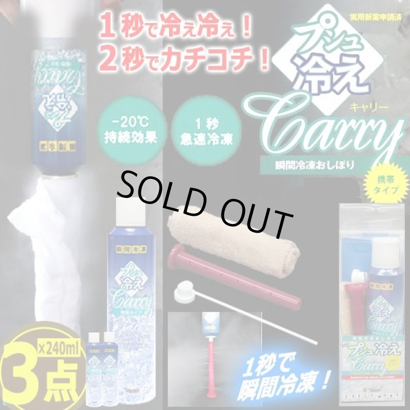 画像6: 送料無料！1秒で冷え冷え！2秒でカチコチ！瞬間冷凍おしぼりプシュ冷えキャリー[3点] (6)
