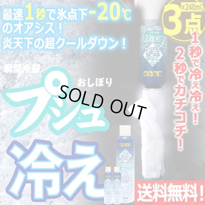 画像1: 送料無料！1秒で冷え冷え！2秒でカチコチ！瞬間冷凍おしぼりプシュ冷えキャリー[3点] (1)