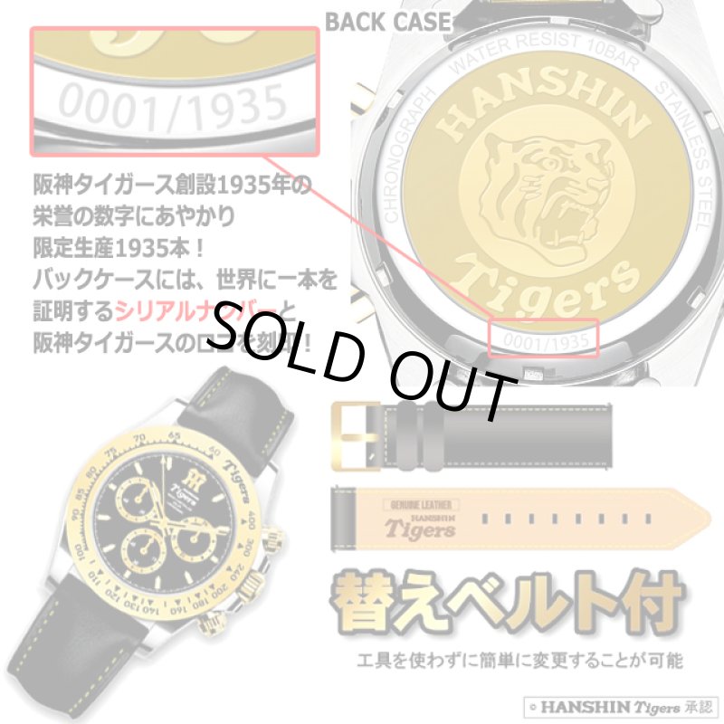 画像3: 阪神タイガース電波ソーラークロノグラフ (3)