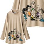 画像4: スヌーピーぷちハイネックロングTシャツ3色組 (4)