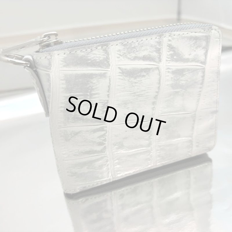 画像4: 本クロコダイル革ラウンドジップ二つ折り財布ダブルフィニッシュ仕上げ (4)