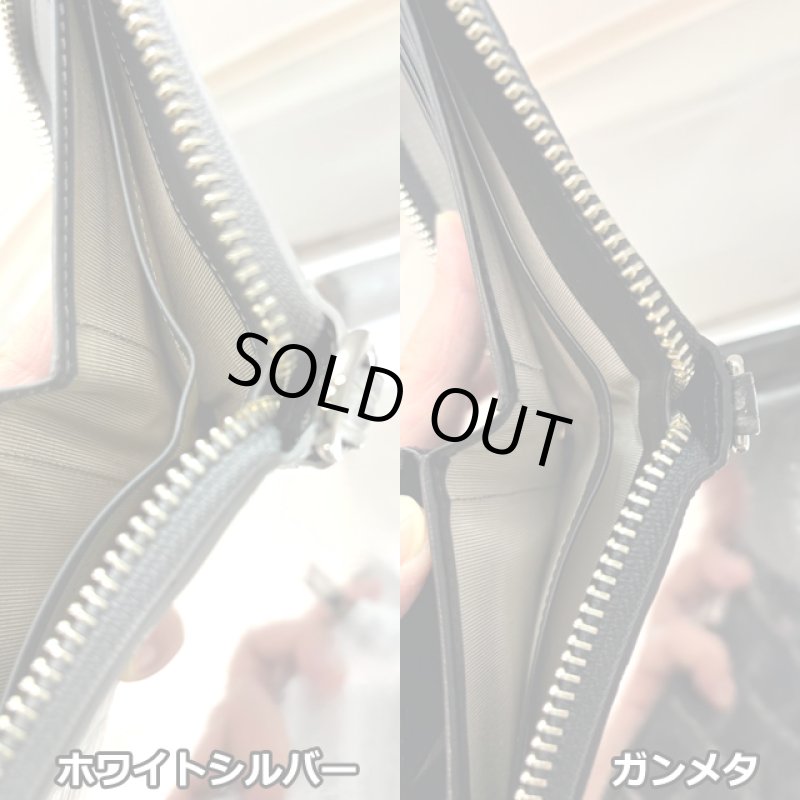 画像9: 本クロコダイル革ラウンドジップ二つ折り財布ダブルフィニッシュ仕上げ (9)