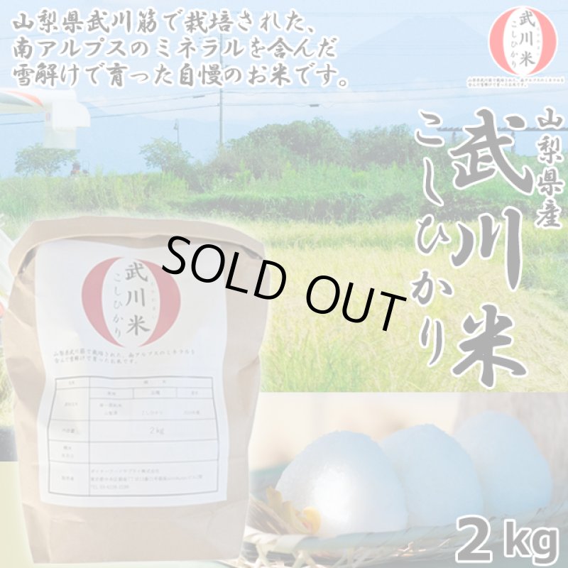 画像1: 山梨県産「武川米 こしひかり」2kg (1)