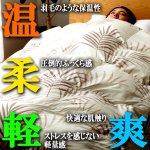 画像5: 羽毛のようなふっくら感と保温性！TEIJINマイクロフラッフィー掛布団あったかPlus[シングル] (5)