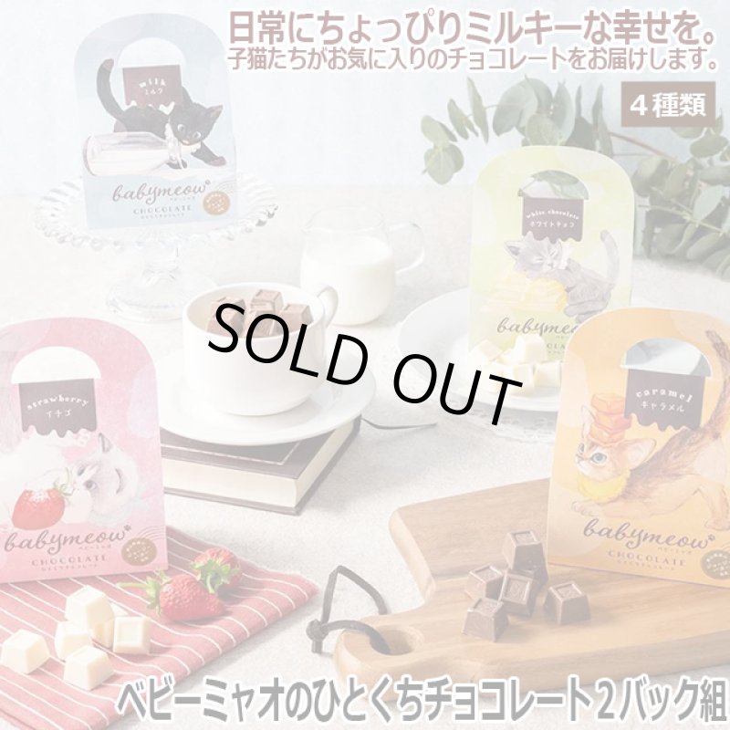 画像1: ベビーミャオのひとくちチョコレート2バッグ組 (1)