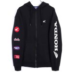 画像9: HONDA×MONSTER WORLDワッペンスリーブZIPパーカー (9)