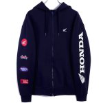 画像10: HONDA×MONSTER WORLDワッペンスリーブZIPパーカー (10)
