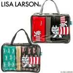 画像10: Lisa Larsonシースルートラベルポーチ4点セット (10)