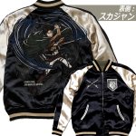 画像5: 進撃の巨人 リバーシブルMA-1スカジャン リヴァイ×調査兵団 (5)
