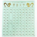 画像2: 強いエネルギー波動を宿す神秘な文字 龍体文字 シール3枚セット (2)