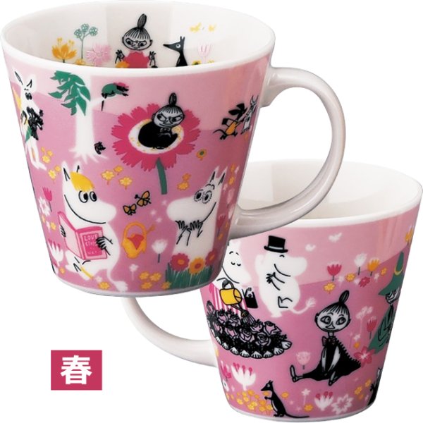 日本製 MOOMINムーミンマグカップ四季YMK-MM9600MG