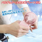 画像3: 大人可愛いオーロラカラー カラビナハンディファン 冷却プレート付 (3)
