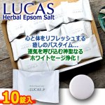 画像9: LUCASルカス ホワイトセージ＆水晶由来ケイ素配合浄化用入浴剤ハーバルエプソムソルト 10錠入 (9)