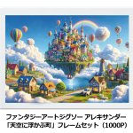 画像6: ファンタジーアートジグソー  アレキサンダー 「天空に浮かぶ町」1000Pフレームセット　 (6)