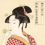 画像3: ジグソー日本の名画「喜多川歌麿  ポッピンを吹く娘」フレームセット（300P） (3)