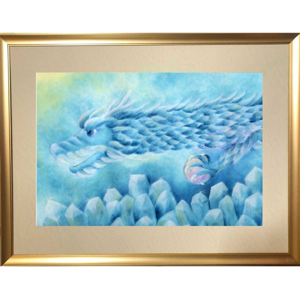 しあわせ夢絵「浄〜水晶の龍〜」（夢絵師 西なつめ）FRM-YME05