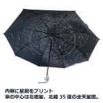 画像3: 傘の中がまるでプラネタリウム！精密デザイン星座折り畳み傘 (3)