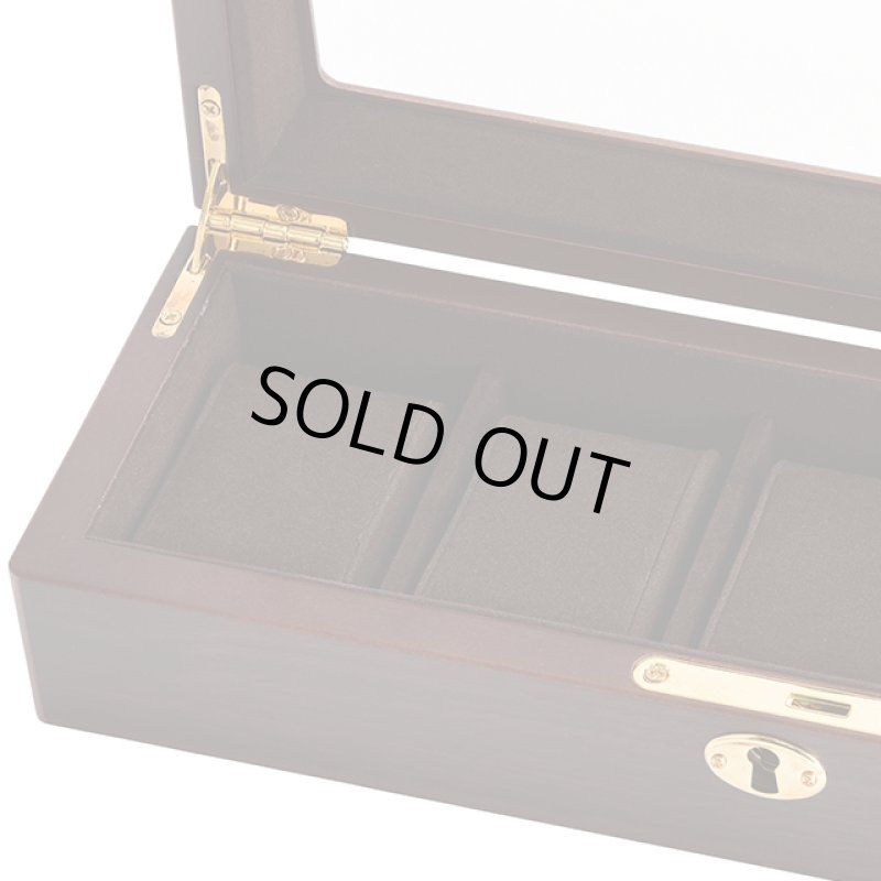 画像7: 送料無料！木製ウォッチケース 5本用 (7)