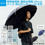 画像1: 晴雨兼用傘 超撥水耐風UVcut メンズ富山サンダー(R)20本骨  (1)