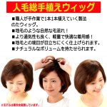 画像5: 地毛との馴染みが自然な人毛総手植え！つむじヘアピース ワイド (5)