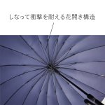 画像4: 晴雨兼用傘 超撥水耐風UVcut メンズ富山サンダー(R)20本骨  (4)