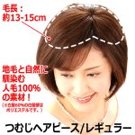 画像2: 地毛との馴染みが自然な人毛総手植え！つむじヘアピース レギュラー (2)