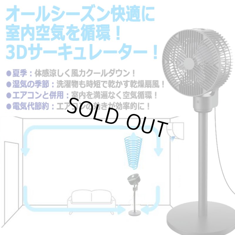 画像2: 3Dエアーパワフルサーキュレーターファン (2)