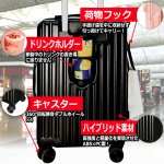 画像4: USBポート付きフロントオープンキャリーケースS 33L (4)