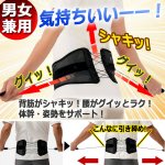 画像2: 送料無料！締め上げる体幹の安定感！Dr.PROシャキット腰ベルト ワイド (2)