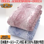 画像1: 日本製オールシーズン対応 綿100%肌掛け布団 (1)