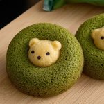 画像2: フォレシピ ちいさな森のドーナツ くま宇治抹茶 3個入 (2)
