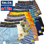 画像2: HANGTEN吸水速乾「スタンダードプリントボクサーパンツMサイズ2枚セット」2025モデル (2)